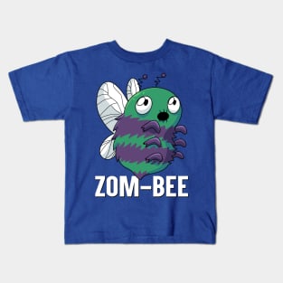 Zom-Bee Cute Bee Zombie English Funny Word Play Kids T-Shirt